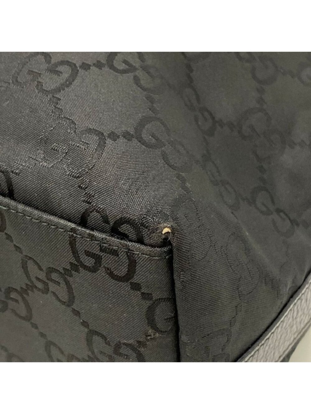Gucci Shoulder Bag GG Pattern Black Leather - Picture 6 of 12